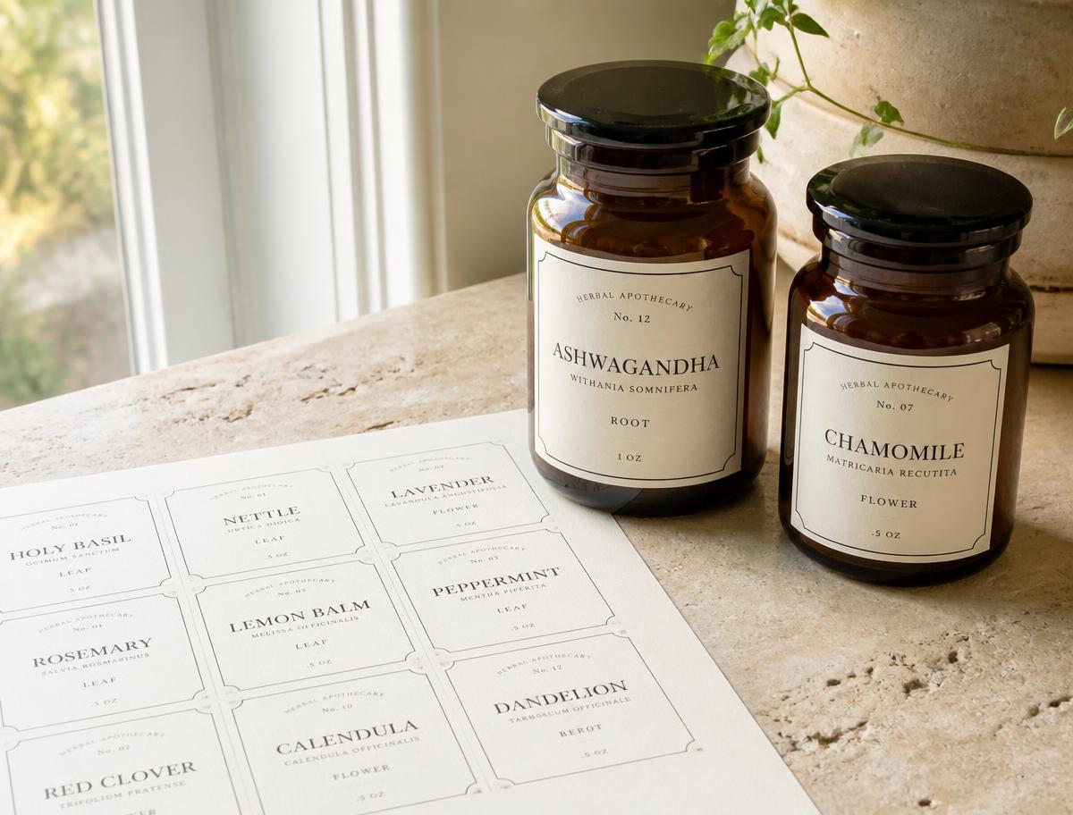 Apothecary Label Set